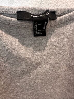 Forever 21 Light Gray Crew Neck Jersey dress